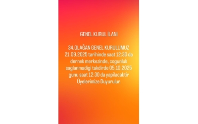 GENEL KURUL İLANI